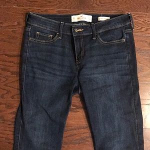 Hollister low-rise super skinny jeans in dark wash